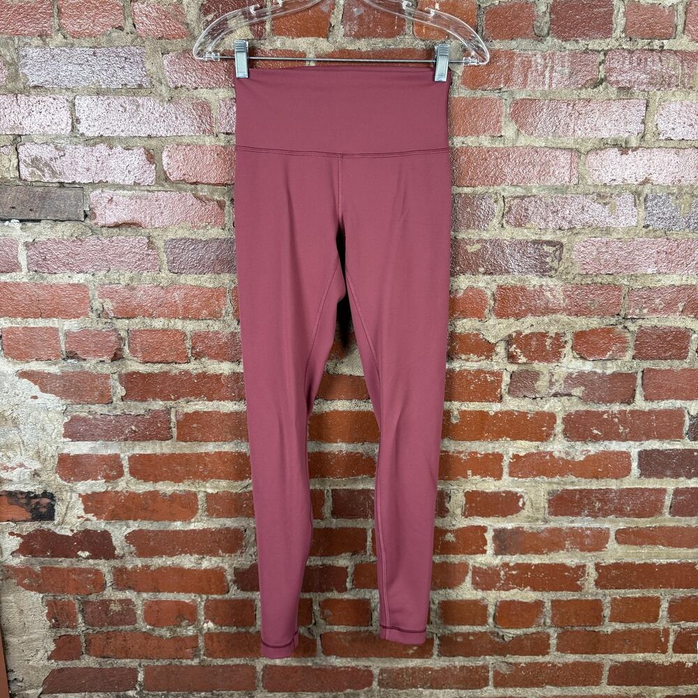 Lululemon Leggings Womens 6 Pink Wunder Train High Rise Pant 28" Ankle Yoga